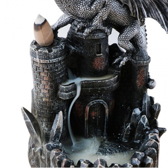 Dragon Backflow Incense Resin Cone Incense Burner Holder Gift Home Decorations
