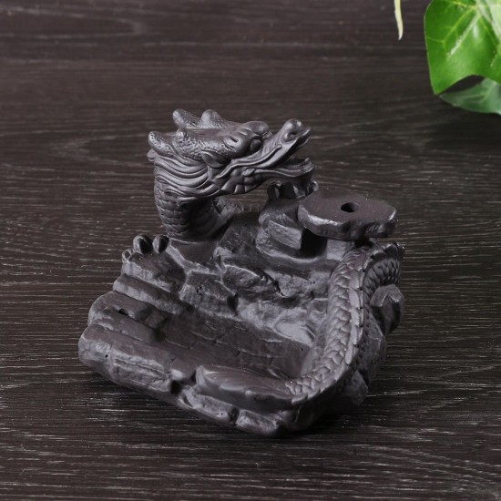 Dragon Pond Backflow Incense Cone Burner Stick Holder Fragrance Fragrant Censer Home Decor