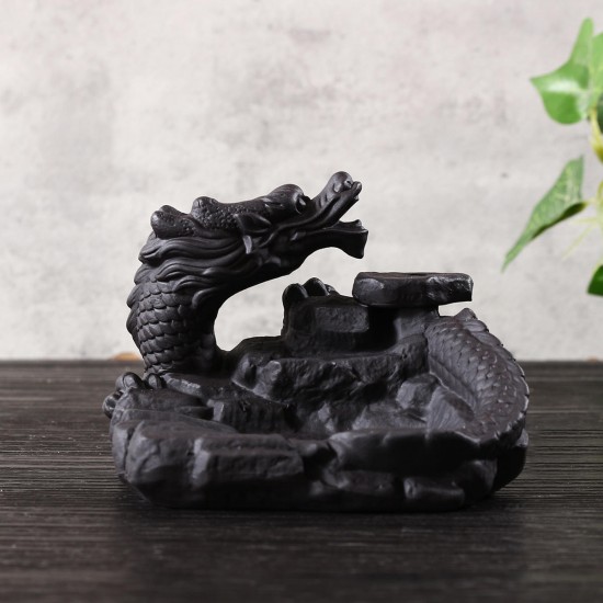 Dragon Pond Backflow Incense Cone Burner Stick Holder Fragrance Fragrant Censer Home Decor