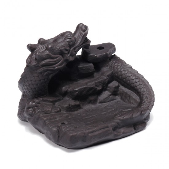 Dragon Pond Backflow Incense Cone Burner Stick Holder Fragrance Fragrant Censer Home Decor