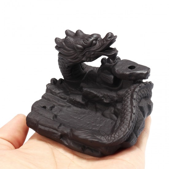 Dragon Pond Backflow Incense Cone Burner Stick Holder Fragrance Fragrant Censer Home Decor