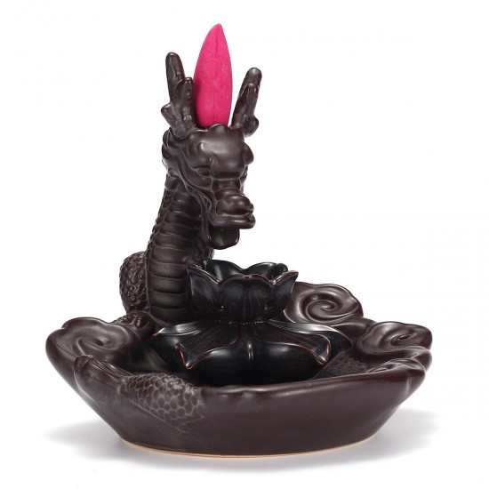 Dragon Smog Ceramic Incense Burner Tea Ceremony With Gift Box and 10pcs Cones Dragon Smog Ceramic Incense Burner Tea Ceremony With Gift Box and 10pcs Cones