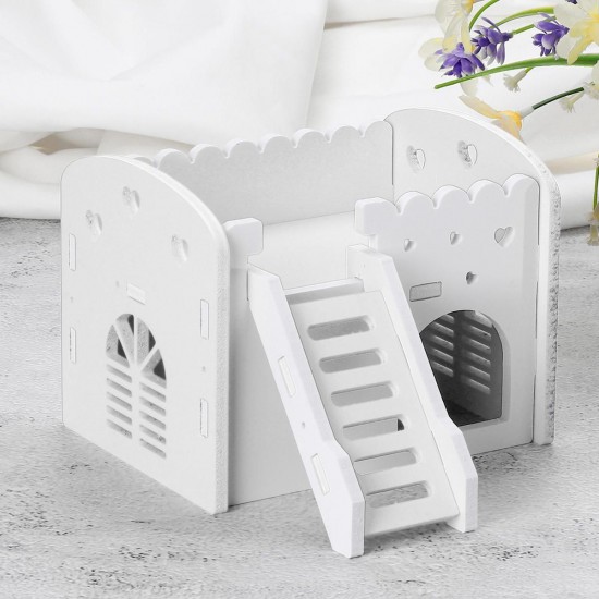 Dual Layer Ladder Hamster House Small Animal Pet Mouse Cage Castle Exercise Toys Dual Layer Ladder Hamster House Small Animal Pet Mouse Cage Castle Exercise Toys