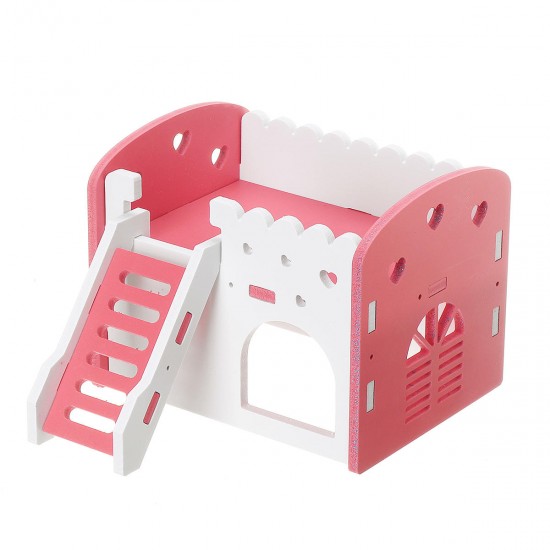 Dual Layer Ladder Hamster House Small Animal Pet Mouse Cage Castle Exercise Toys Dual Layer Ladder Hamster House Small Animal Pet Mouse Cage Castle Exercise Toys
