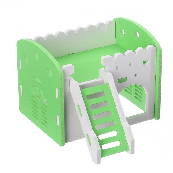 Dual Layer Ladder Hamster House Small Animal Pet Mouse Cage Castle Exercise Toys Dual Layer Ladder Hamster House Small Animal Pet Mouse Cage Castle Exercise Toys