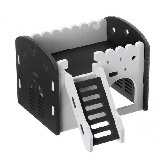 Dual Layer Ladder Hamster House Small Animal Pet Mouse Cage Castle Exercise Toys Dual Layer Ladder Hamster House Small Animal Pet Mouse Cage Castle Exercise Toys