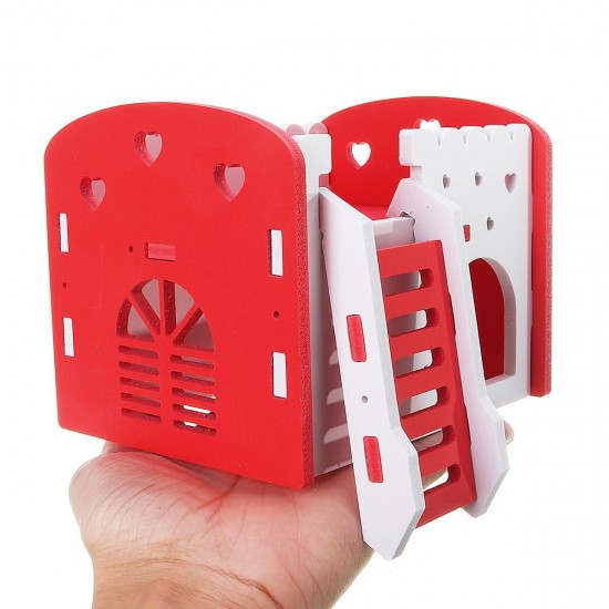Dual Layer Ladder Hamster House Small Animal Pet Mouse Cage Castle Exercise Toys Dual Layer Ladder Hamster House Small Animal Pet Mouse Cage Castle Exercise Toys