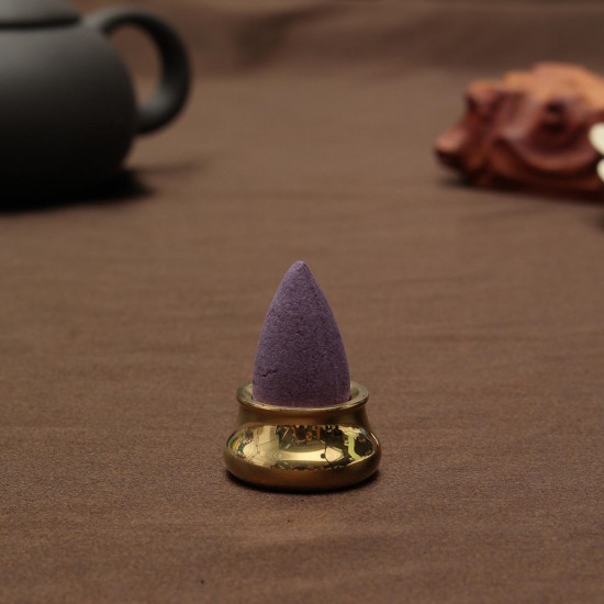 Dual-purpose Mini Copper Incense Cone Stick Burner Holder Plate Censer Tower Bowl Meditation Decor