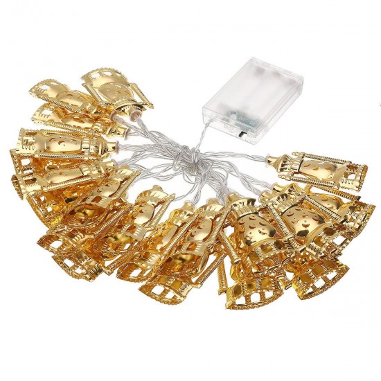 Eid Mubarak Ramadan LED Lamp Strings Golden Castle Moon Lights Decor Eid Mubarak Ramadan LED Lamp Strings Golden Castle Moon Lights Decor