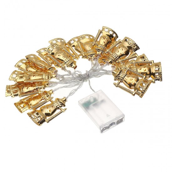 Eid Mubarak Ramadan LED Lamp Strings Golden Castle Moon Lights Decor Eid Mubarak Ramadan LED Lamp Strings Golden Castle Moon Lights Decor