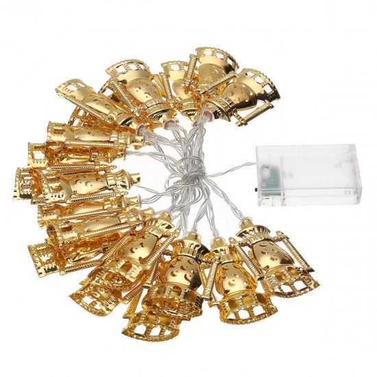 Eid Mubarak Ramadan LED Lamp Strings Golden Castle Moon Lights Decor Eid Mubarak Ramadan LED Lamp Strings Golden Castle Moon Lights Decor