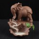 Elephant Backflow Incense Burner Holder Censer Ceramic Home Decorations