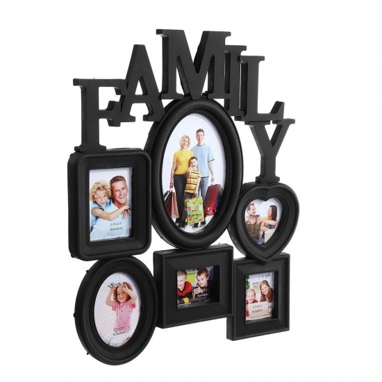 Family Photo Frame Wall Hanging 6 Pictures Memory Holder Display Home Decorations Family Photo Frame Wall Hanging 6 Pictures Memory Holder Display Home Decorations
