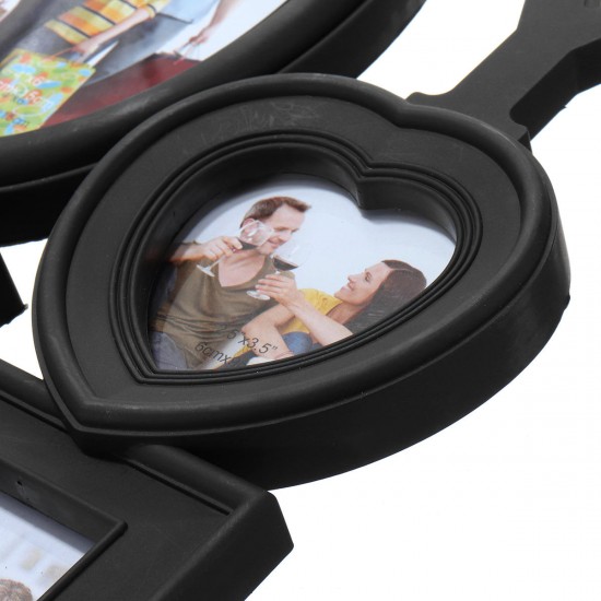 Family Photo Frame Wall Hanging 6 Pictures Memory Holder Display Home Decorations