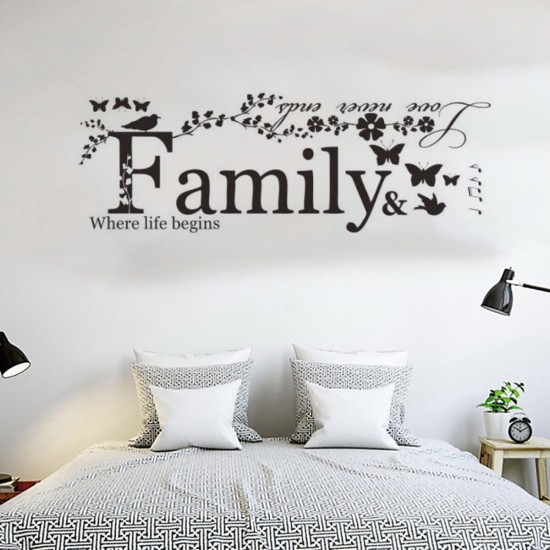 Family Quote Life Love Wall Sticker Removable Art Vinyl Home Decal Decor Family Quote Life Love Wall Sticker Removable Art Vinyl Home Decal Decor