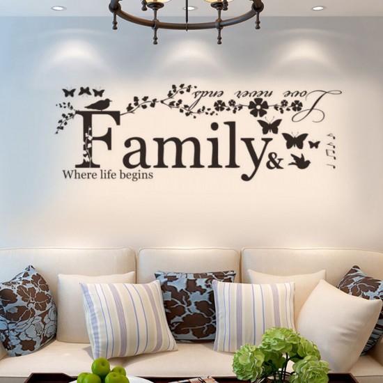 Family Quote Life Love Wall Sticker Removable Art Vinyl Home Decal Decor Family Quote Life Love Wall Sticker Removable Art Vinyl Home Decal Decor
