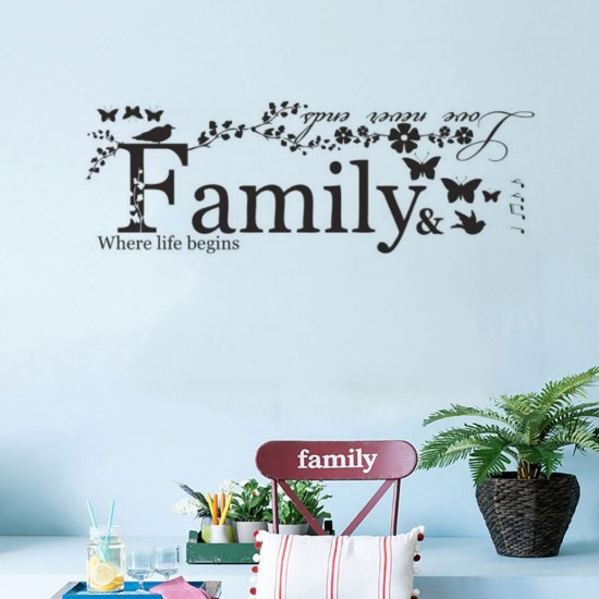 Family Quote Life Love Wall Sticker Removable Art Vinyl Home Decal Decor Family Quote Life Love Wall Sticker Removable Art Vinyl Home Decal Decor