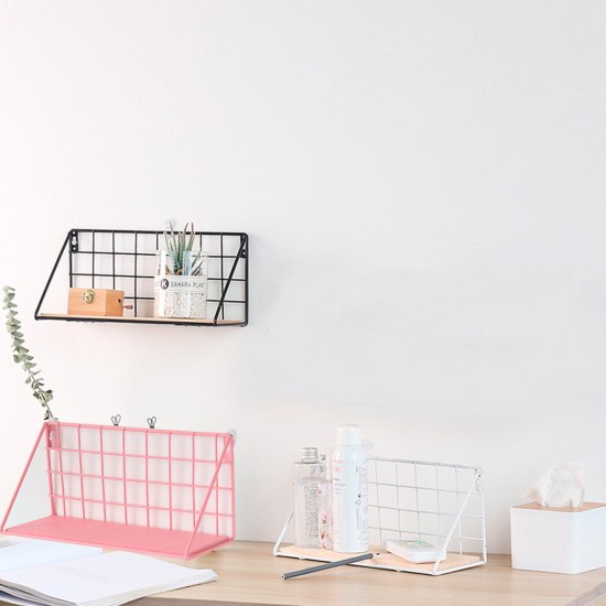 Fashion Wooden Iron Storage Holders Home Storage Shelf Wall Hanging Storage Box Fashion Wooden Iron Storage Holders Home Storage Shelf Wall Hanging Storage Box