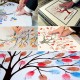 Fingerprint Thumbprint DIY Tree Wedding Signature Sign Guest Book Canvas Sign-in Tree Decorations