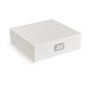 Flannel Square Jewelry Box Simple Layout 2 Layers Makeup Organizer Choker Ring Necklace Storage Box Flannel Square Jewelry Box Simple Layout 2 Layers Makeup Organizer Choker Ring Necklace Storage Box