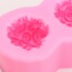 Flexible 3D Rose Flower Ball Mould Soft Silicone Soap Candle Making DIY Mold