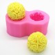 Flexible 3D Rose Flower Ball Mould Soft Silicone Soap Candle Making DIY Mold