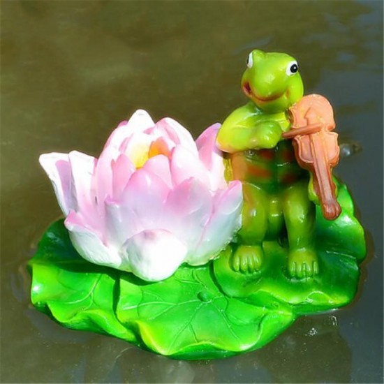 Floating Pond Decor Outdoor Simulation Resin Cute Swimming Pool Lawn Cute Turtle Decorations Ornament Garden Art in Water