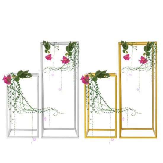 Flower Rack Wedding Metal Art Geometric Column Vase Stand Prop Party Detachable