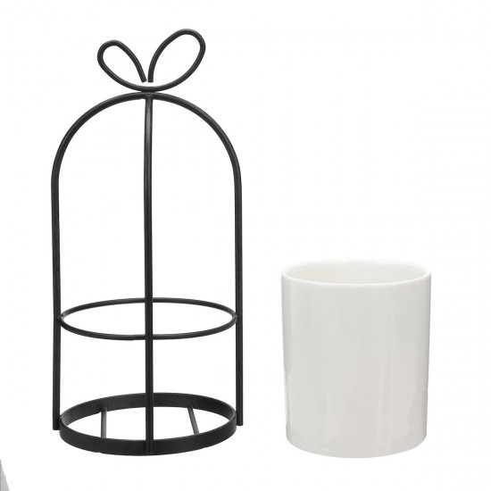 Flower Shelf Rack Versatile Ceramic Vase Stand Metal Planter Iron Shelf for Cactus Flower Shelf Rack Versatile Ceramic Vase Stand Metal Planter Iron Shelf for Cactus