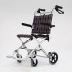 Foldable Lightweight Wheelchair Footrest Backrest Transport Folding Wheels