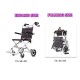 Foldable Lightweight Wheelchair Footrest Backrest Transport Folding Wheels