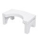 Foldable Toilet Stool Potty Chair Plastic Non-slip Bathroom White Sit Footstool Decorations