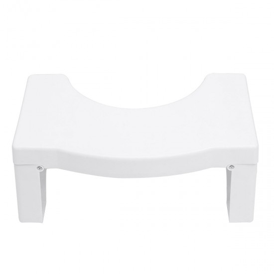 Foldable Toilet Stool Potty Chair Plastic Non-slip Bathroom White Sit Footstool Decorations