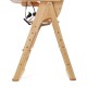 Folding Adjustable Baby Wooden High Chair Table Seat Toddler Feeding Highchair