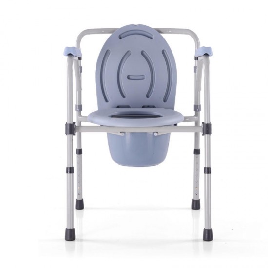 Folding Commode Seat Portable Medical Toilet Chair StoolFor Senior Adults Handicap Elder