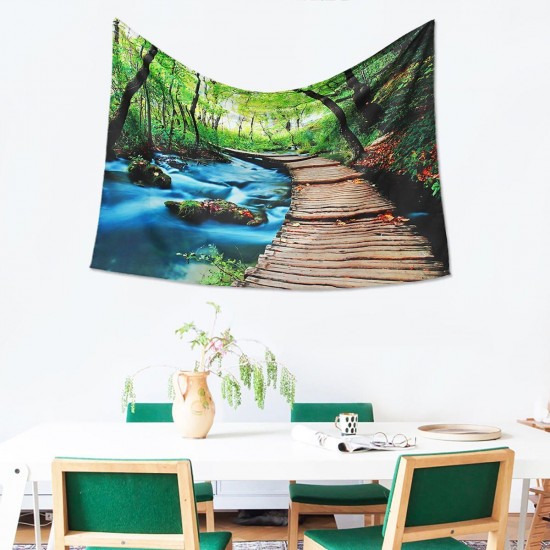 Forest Art Tapestry Wall Hanging Throw Bedspread Beach Towel Cloth Home Decor