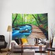 Forest Art Tapestry Wall Hanging Throw Bedspread Beach Towel Cloth Home Decor