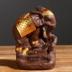 Ganesha Backflow Incense Burner Elephant G od Censer Stick Holder