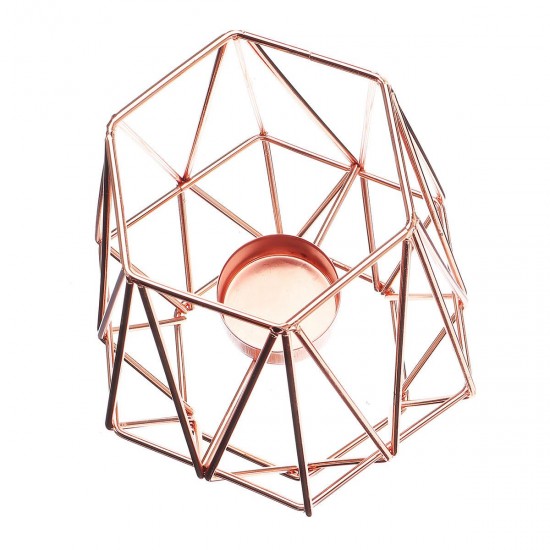 Geometric Candlestick Metal Iron Candle Holder Wedding Home Decorations Nordic Style Geometric Candlestick Metal Iron Candle Holder Wedding Home Decorations Nordic Style