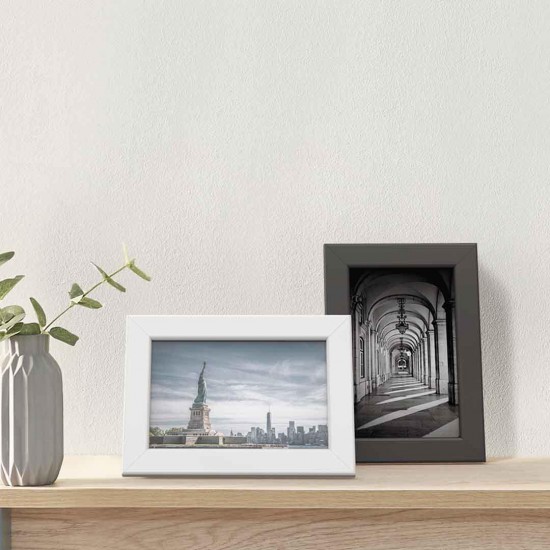 Geometry 6 Inch Picture Frame MDF Natural Photo Display Desktop Photo Frame Holder High Definition