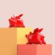Geometry Flying Pig Decorations Piggy Bank Saving Money Coin Chinese Red Ornament Geometry Flying Pig Decorations Piggy Bank Saving Money Coin Chinese Red Ornament
