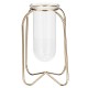 Glass Planter Test Tube Vase Pot + Retro Iron Stand Holder Plants Flowers Decoration Glass Planter Test Tube Vase Pot + Retro Iron Stand Holder Plants Flowers Decoration