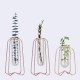 Glass Planter Test Tube Vase Pot + Retro Iron Stand Holder Plants Flowers Decoration Glass Planter Test Tube Vase Pot + Retro Iron Stand Holder Plants Flowers Decoration