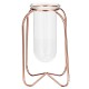 Glass Planter Test Tube Vase Pot + Retro Iron Stand Holder Plants Flowers Decoration Glass Planter Test Tube Vase Pot + Retro Iron Stand Holder Plants Flowers Decoration