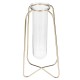 Glass Planter Test Tube Vase Pot + Retro Iron Stand Holder Plants Flowers Decoration Glass Planter Test Tube Vase Pot + Retro Iron Stand Holder Plants Flowers Decoration