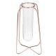 Glass Planter Test Tube Vase Pot + Retro Iron Stand Holder Plants Flowers Decoration Glass Planter Test Tube Vase Pot + Retro Iron Stand Holder Plants Flowers Decoration