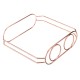 Glass Vase Flower Holder Plant Container Metal Line for Decorations Glass Vase Flower Holder Plant Container Metal Line for Decorations