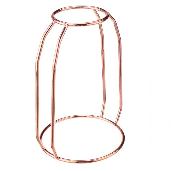 Glass Vase Flower Holder Plant Container Metal Line for Decorations Glass Vase Flower Holder Plant Container Metal Line for Decorations