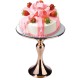 Gold Mirror Cake Dessert Stand Holder Round Metal Wedding Party Display Decorations