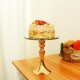 Gold Mirror Cake Dessert Stand Holder Round Metal Wedding Party Display Decorations